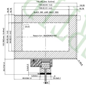 Powertip PH800480T030-ZHR06 display